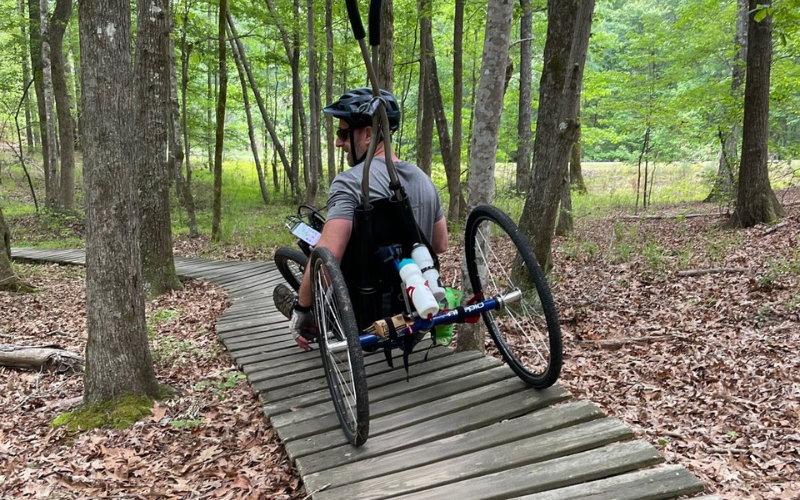 E-bike on trail