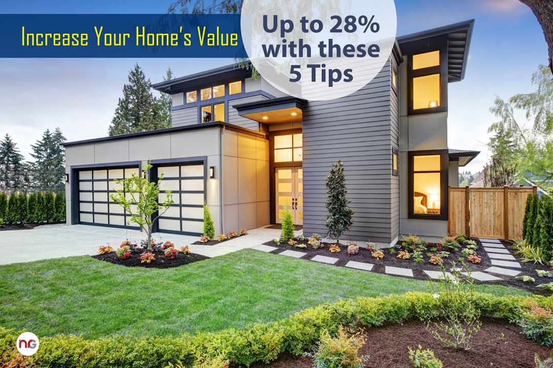 Increase Your Home’s Value Up to 28% with These 5 Tips header image.