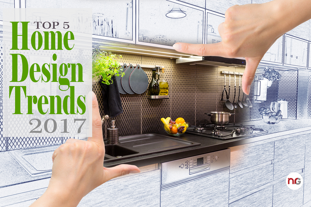 Top 5 Home Design Trends of 2017 header image.