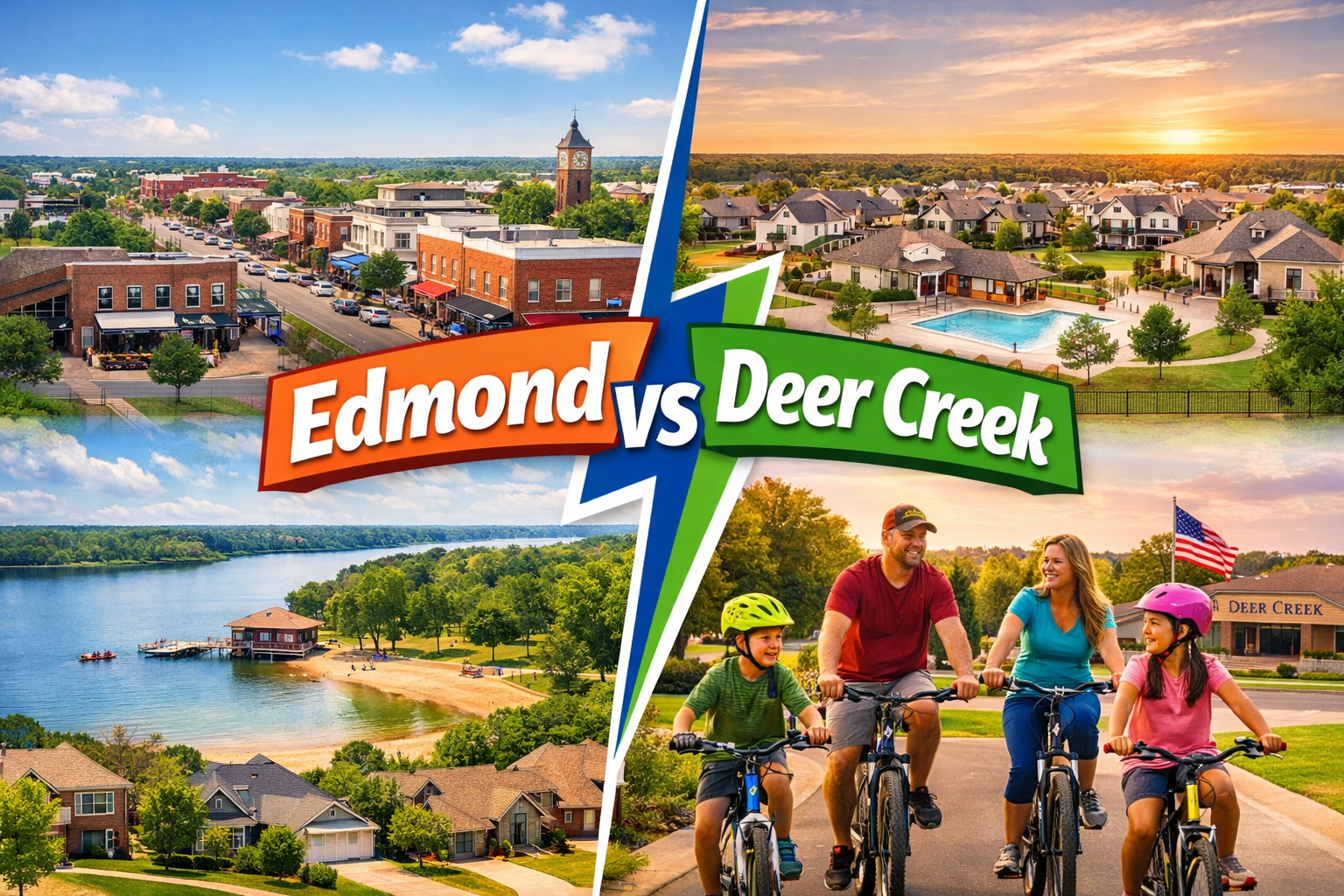 Edmond vs Deer Creek Oklahoma neighborhoods comparison