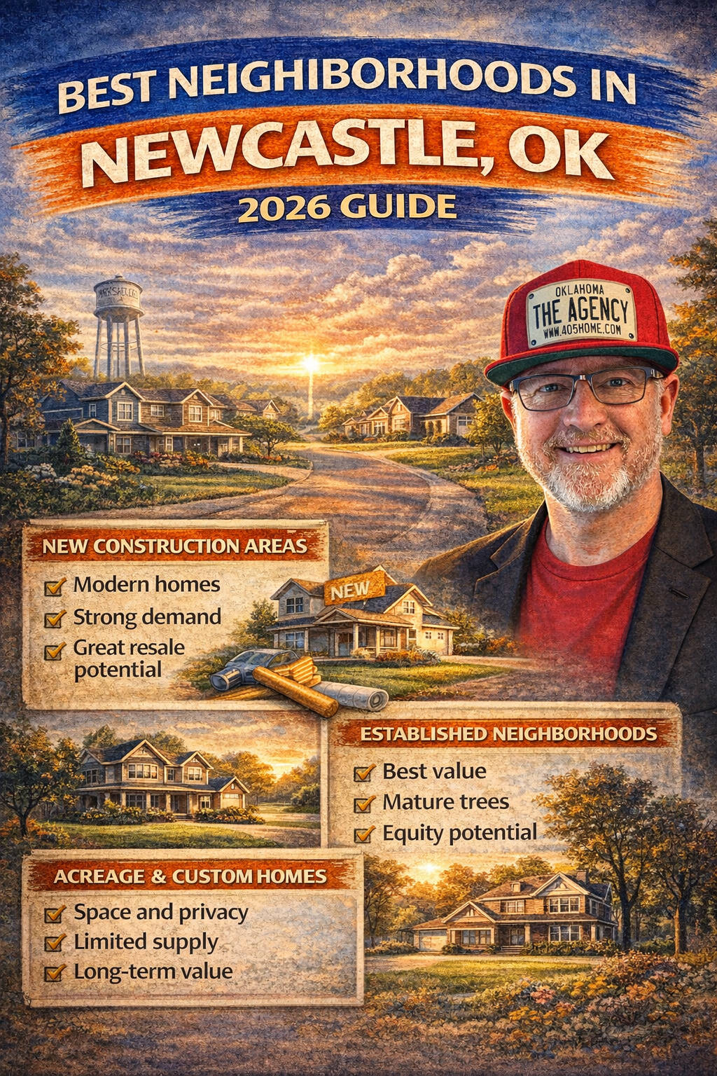 Ryan Hukill featured in an illustrated 2026 guide to the best neighborhoods in Newcastle Oklahoma