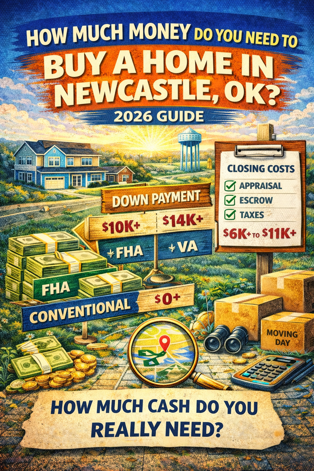 closing costs Newcastle OK, down payment Newcastle OK, cost to buy a home Newcastle OK