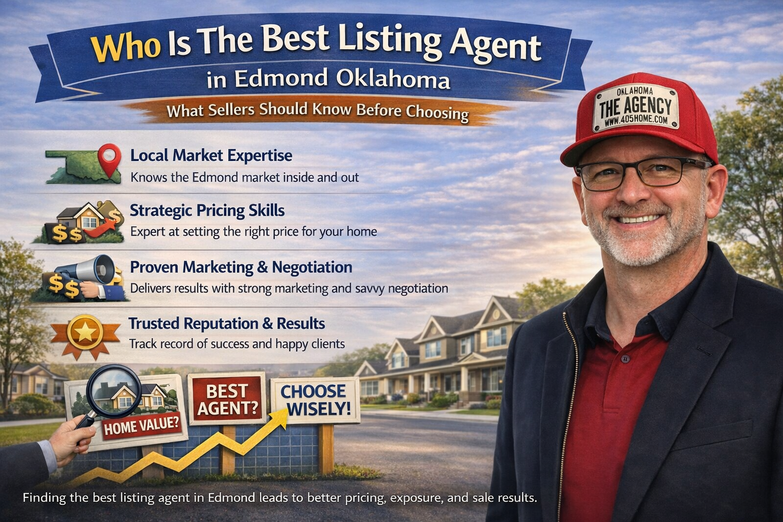 Best listing agent in Edmond Oklahoma explaining home selling strategy