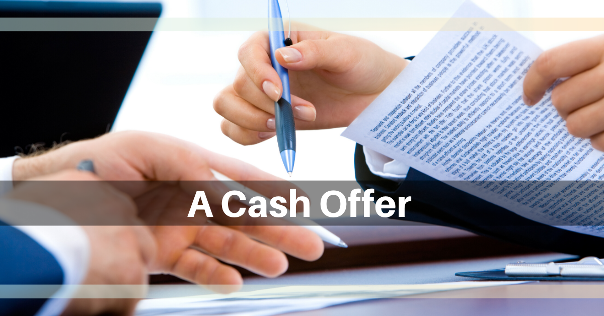 What's Great about a Cash Offer? header image.