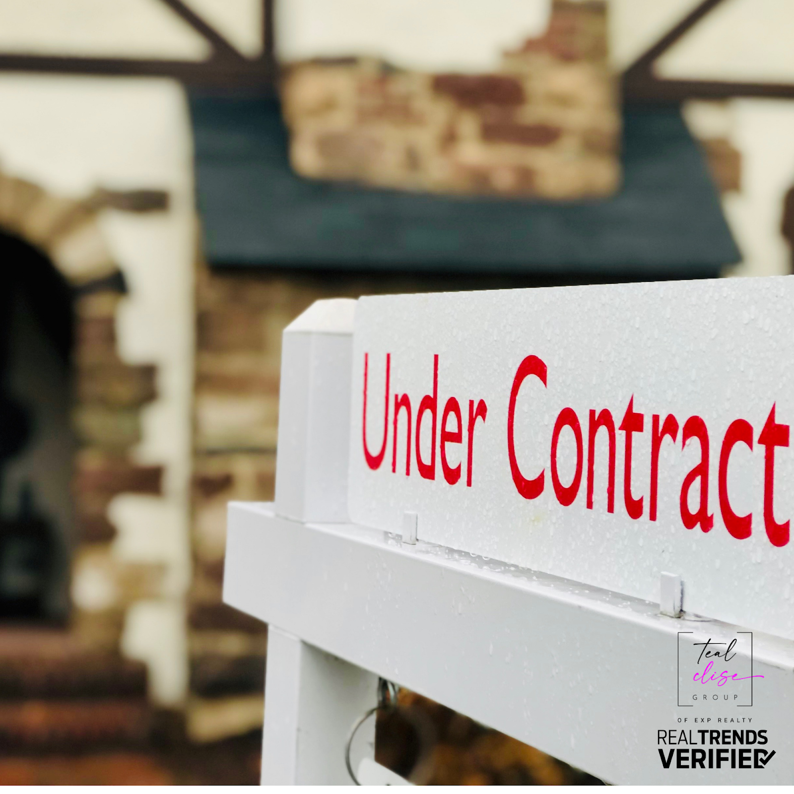 A real estate sign reading ‘Under Contract’ in front of a Maryland home, representing the start of the homebuying process after an offer is accepted — the phase where inspections, appraisals, and closing steps begin.