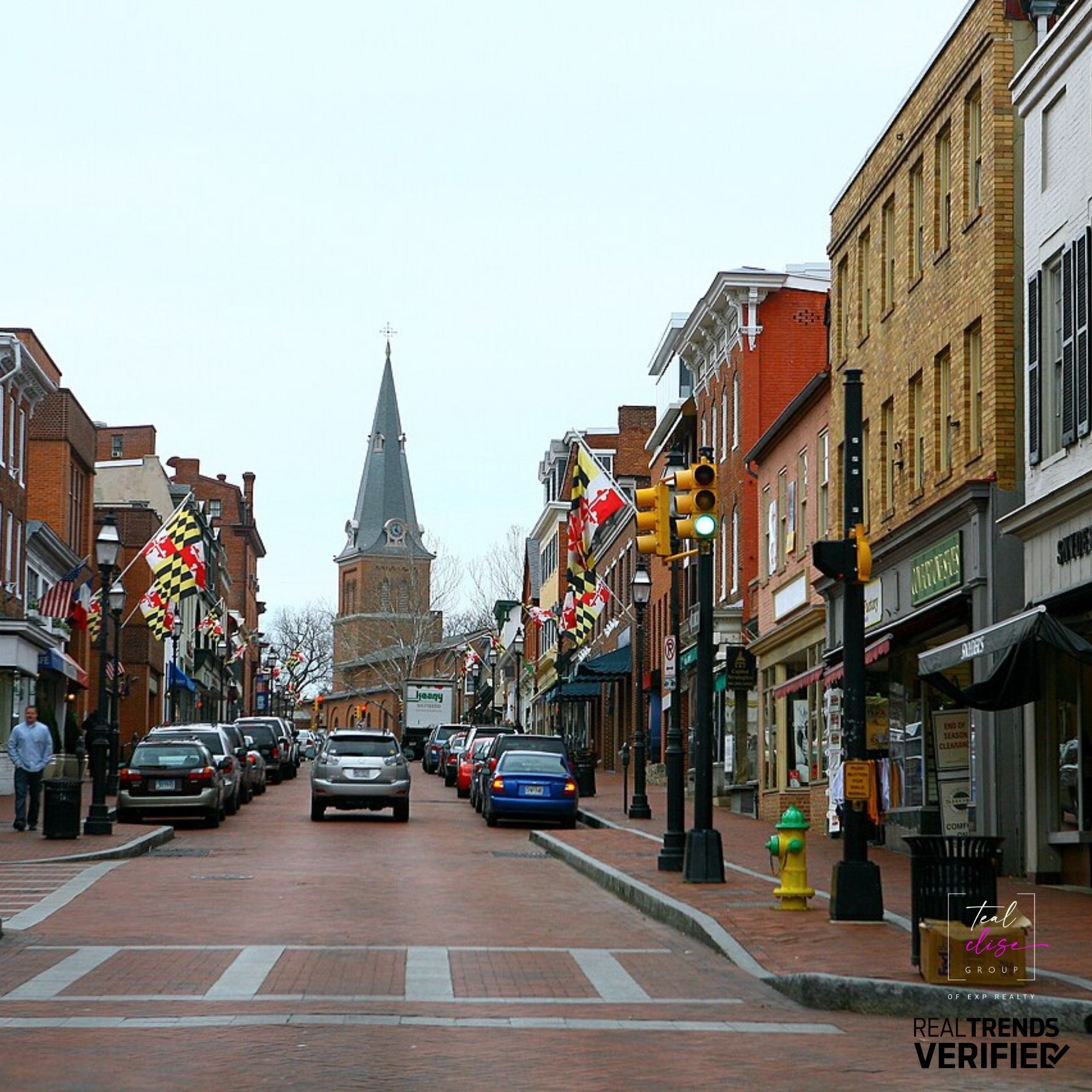 Downtown Annapolis in Anne Arundel County, Maryland, showcasing historic charm, local shops, and a walkable waterfront community