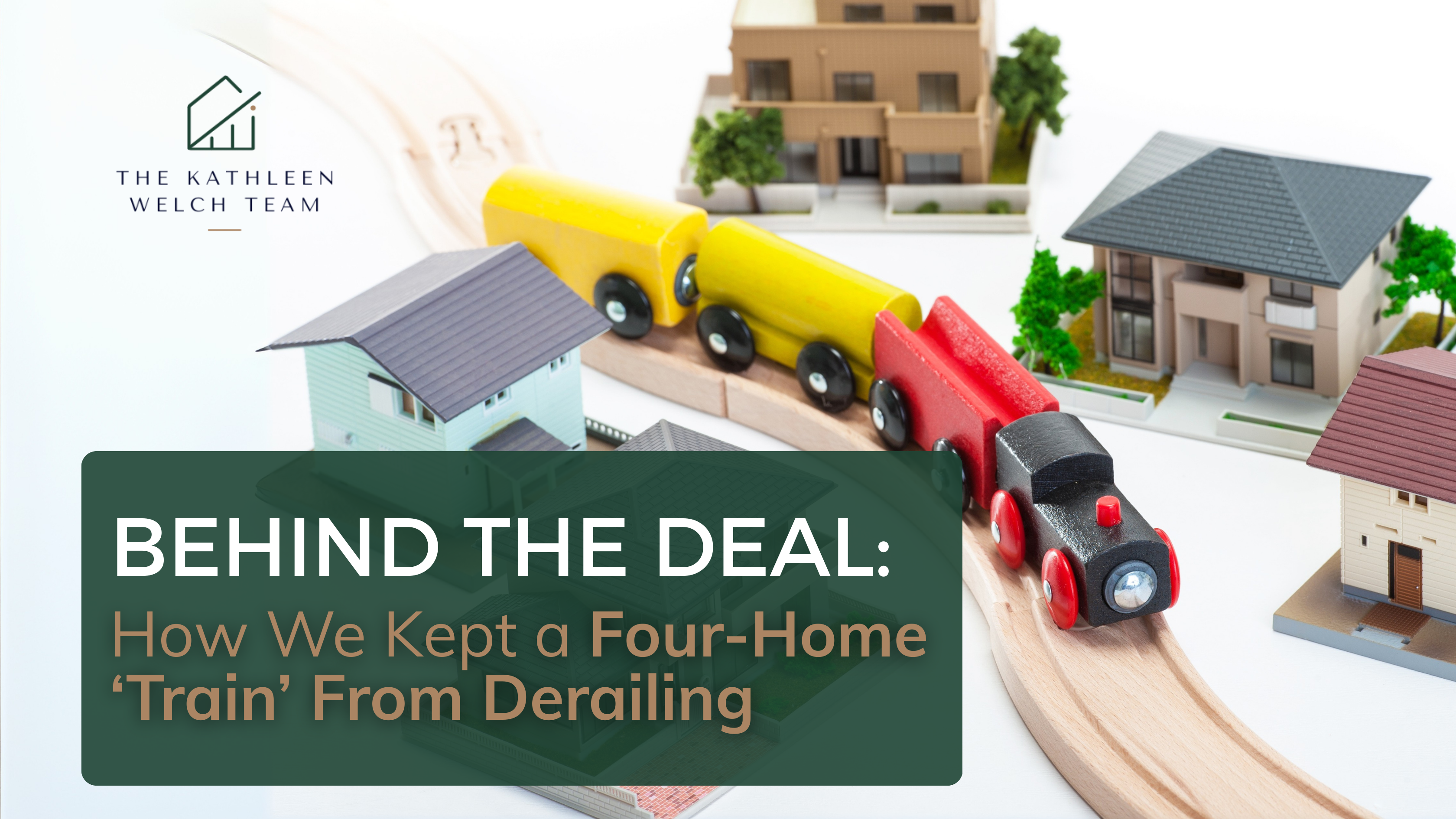 Real estate agent discussing a complex home sale involving multiple linked closings.