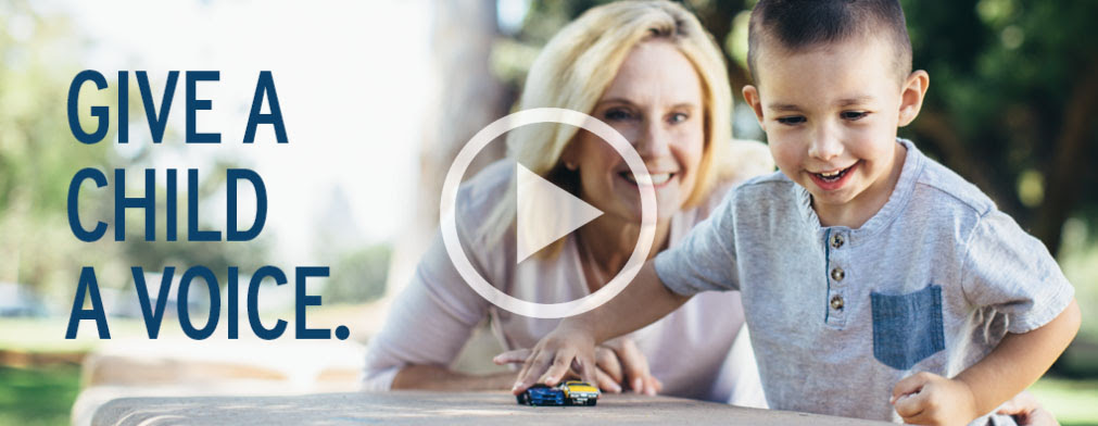 Voices For Children Campaign header image.