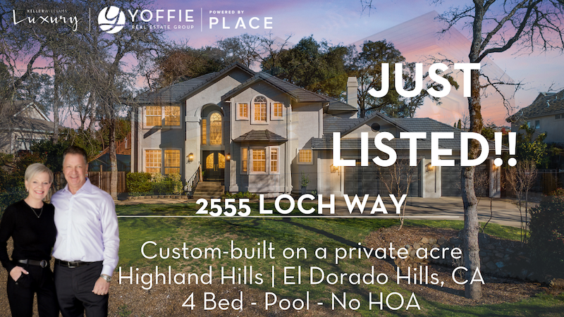 Highland Hills home for sale in El Dorado Hills CA — 2555 Loch Way, pool and full private acre