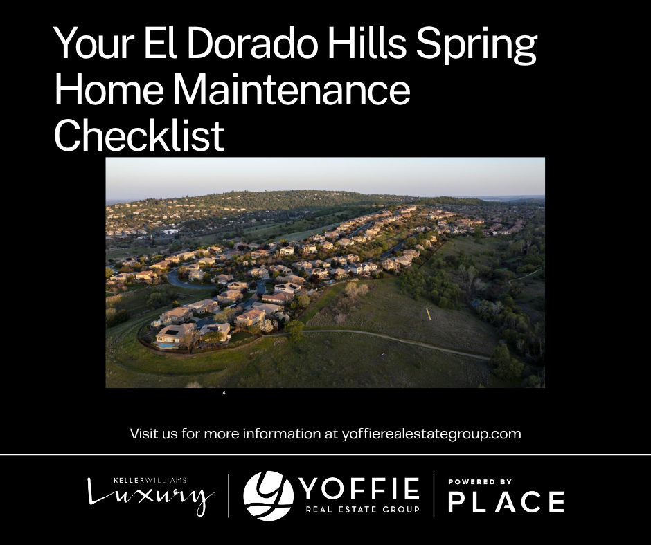 El Dorado Hills Spring Home Maintenance Checklist header image.