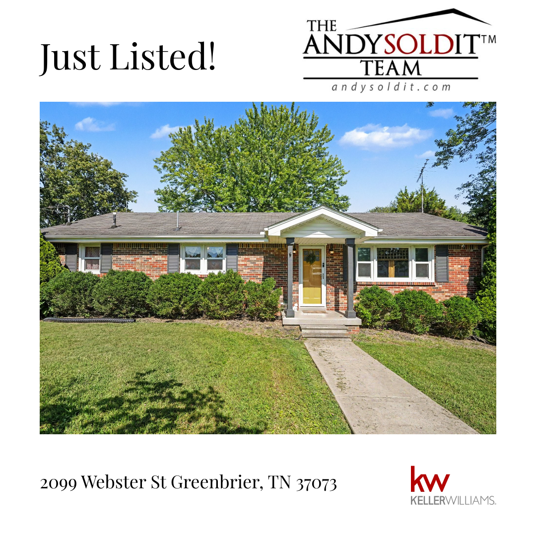 All-Brick Character Home in the Heart of Greenbrier, TN — Original Hardwood Floors, 2020 Updates & Fully Fenced Yard header image.