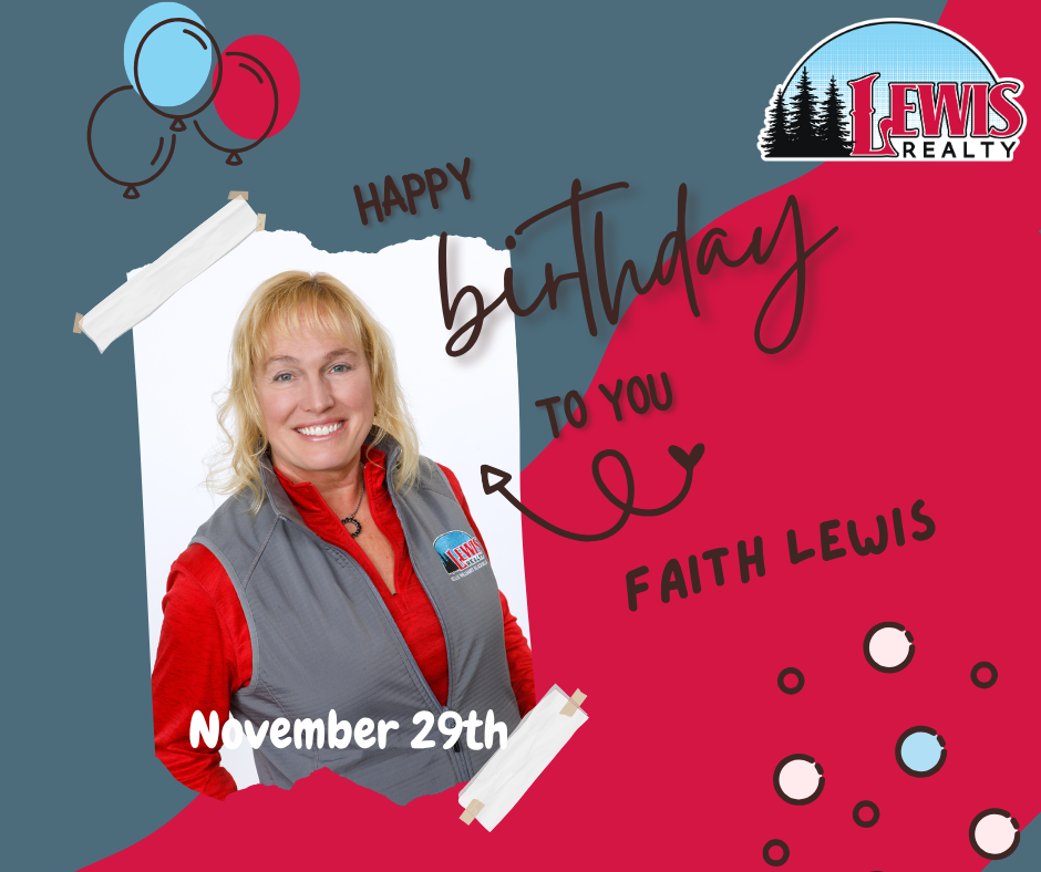 🎉 Happy Birthday to Our Fearless Leader, Broker, and Friend — Faith Lewis! 🎉 header image.