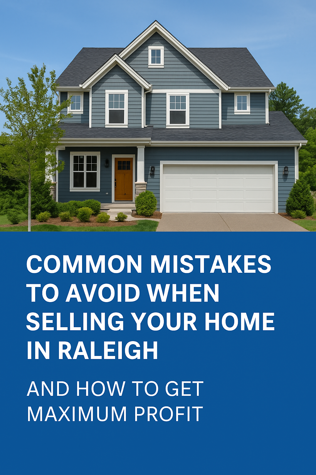 Common Mistakes to Avoid When Selling Your Home in Raleigh — And How to Get Maximum Profit header image.