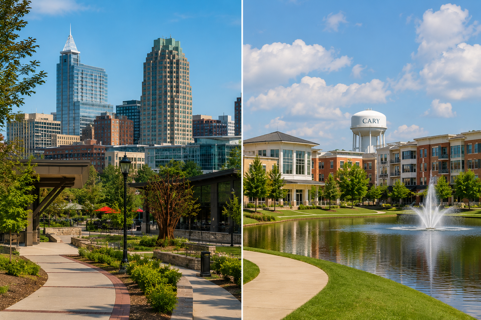 Raleigh vs. Cary: Which Is Right for Your Lifestyle? header image.