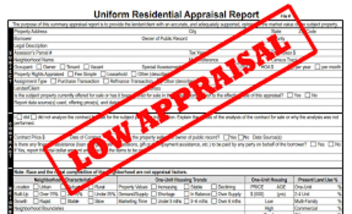 What Happens if a Home Appraisal is Less Than the Sale Price? header image.