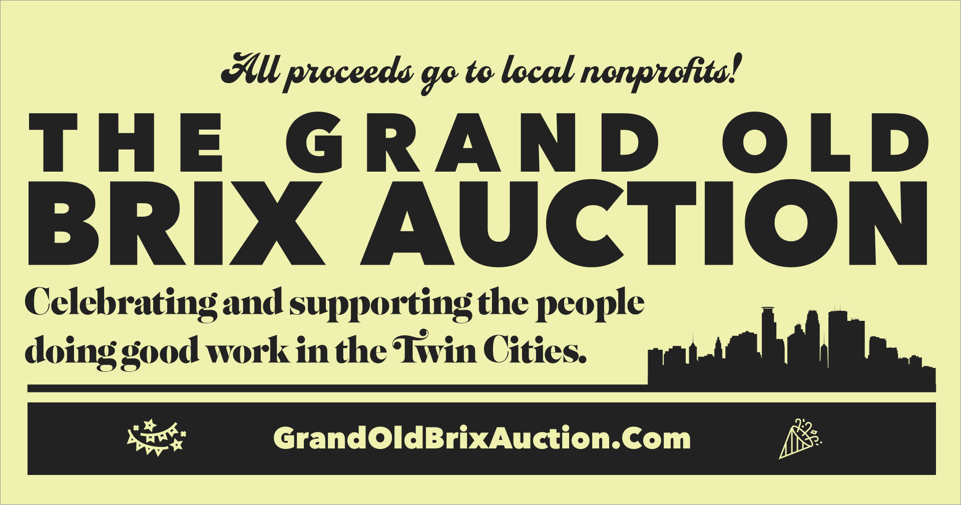 JOIN US FOR THE GRAND OLD BRIX AUCTION! header image.