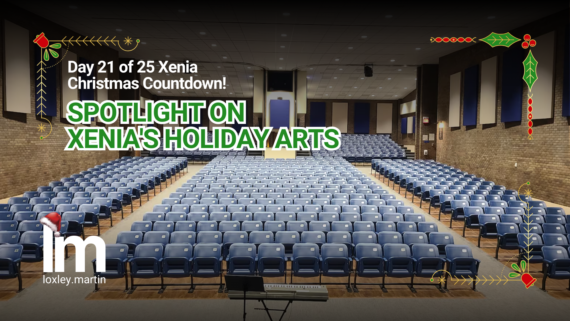 SPOTLIGHT ON XENIA'S HOLIDAY ARTS header image.