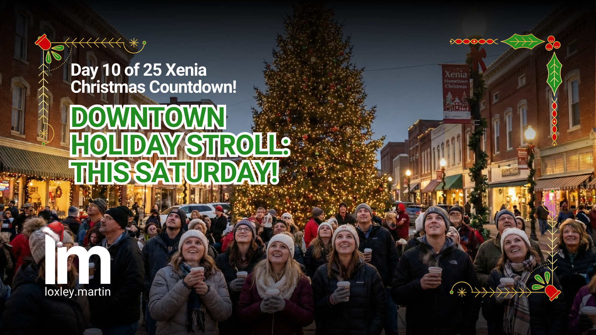 DOWNTOWN HOLIDAY STROLL: THIS SATURDAY! header image.
