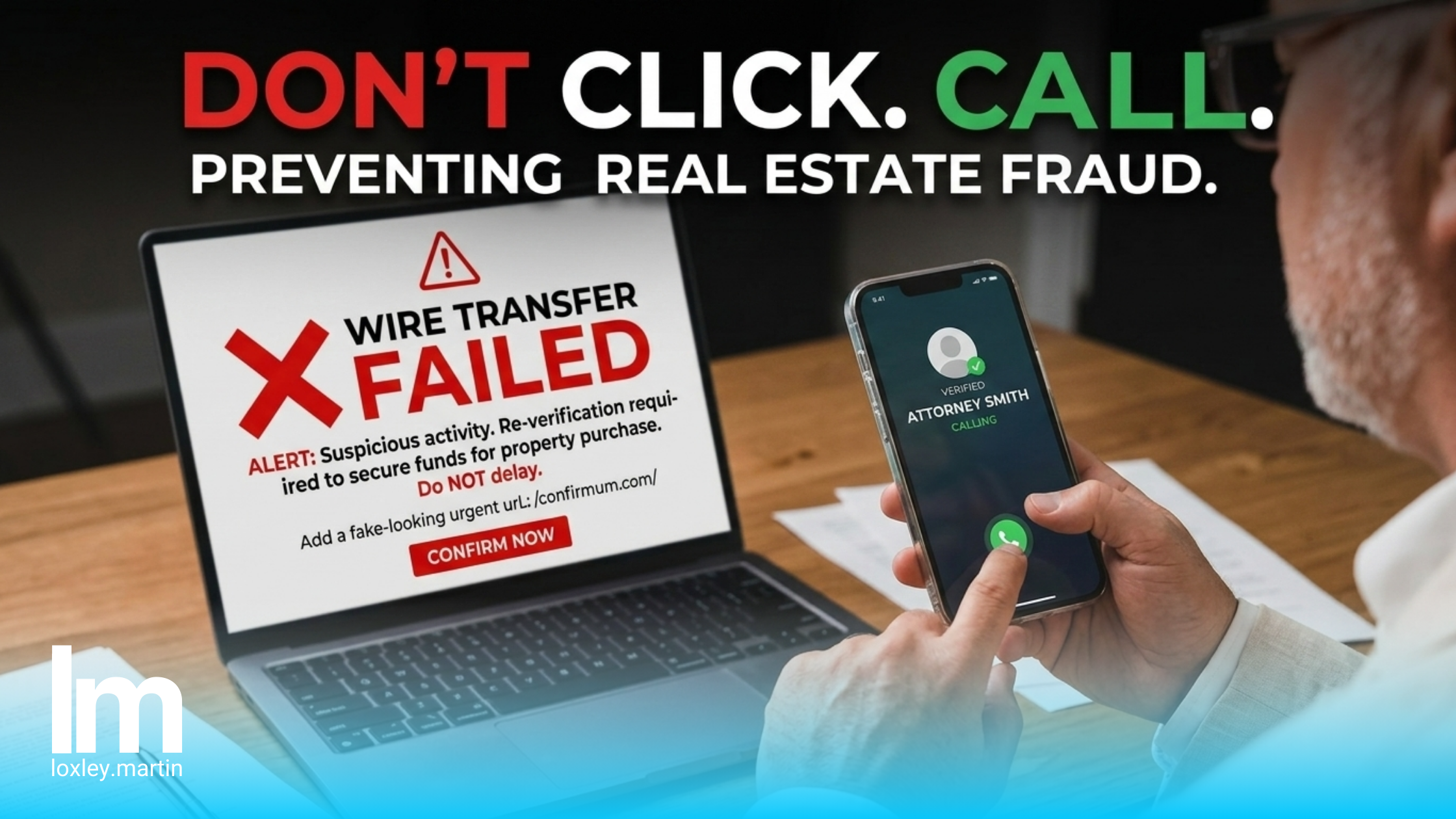 The Call That Could Cost You $300,000: How to Spot a Real Estate Scam header image.