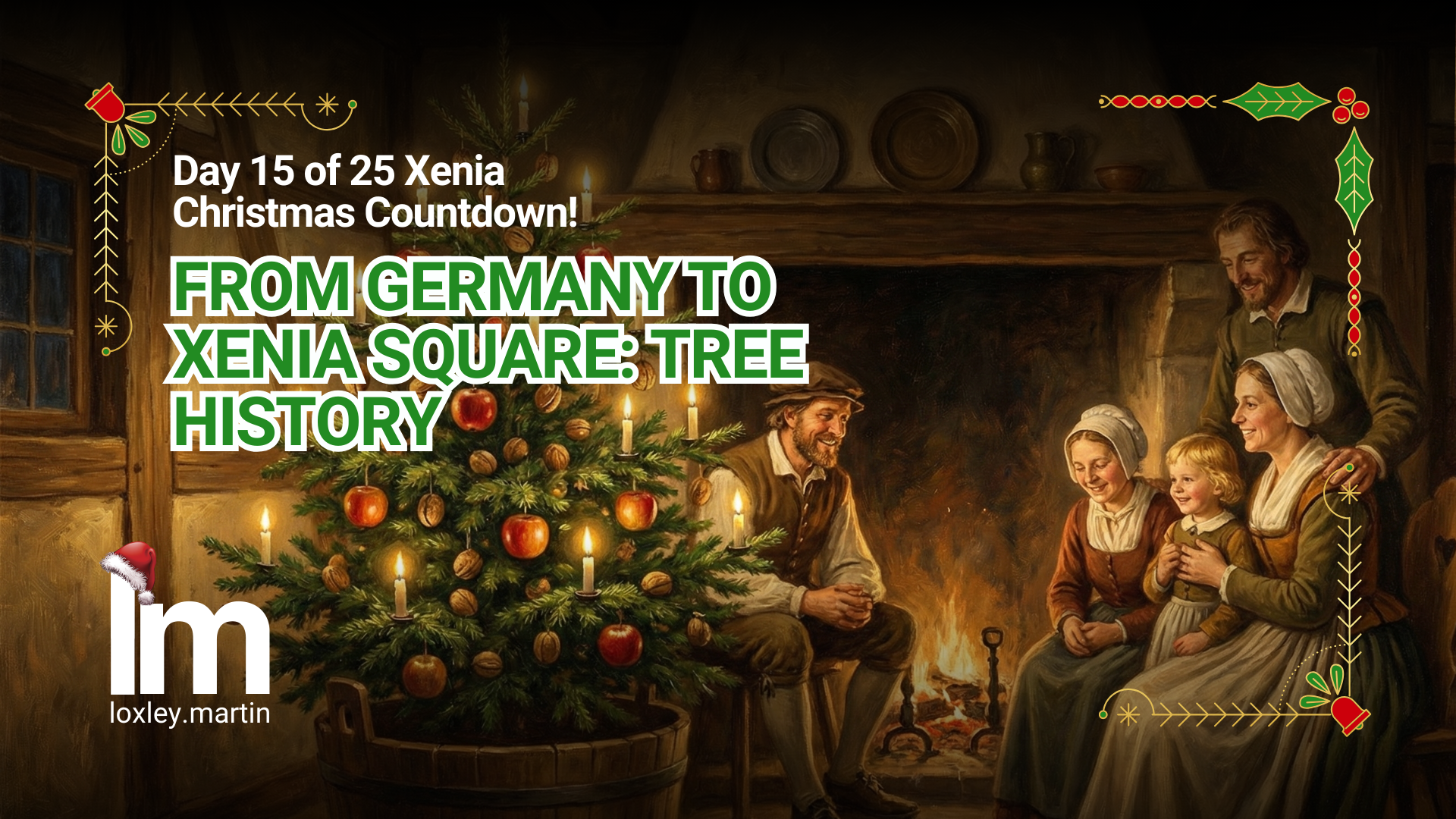 FROM GERMANY TO XENIA SQUARE: TREE HISTORY header image.