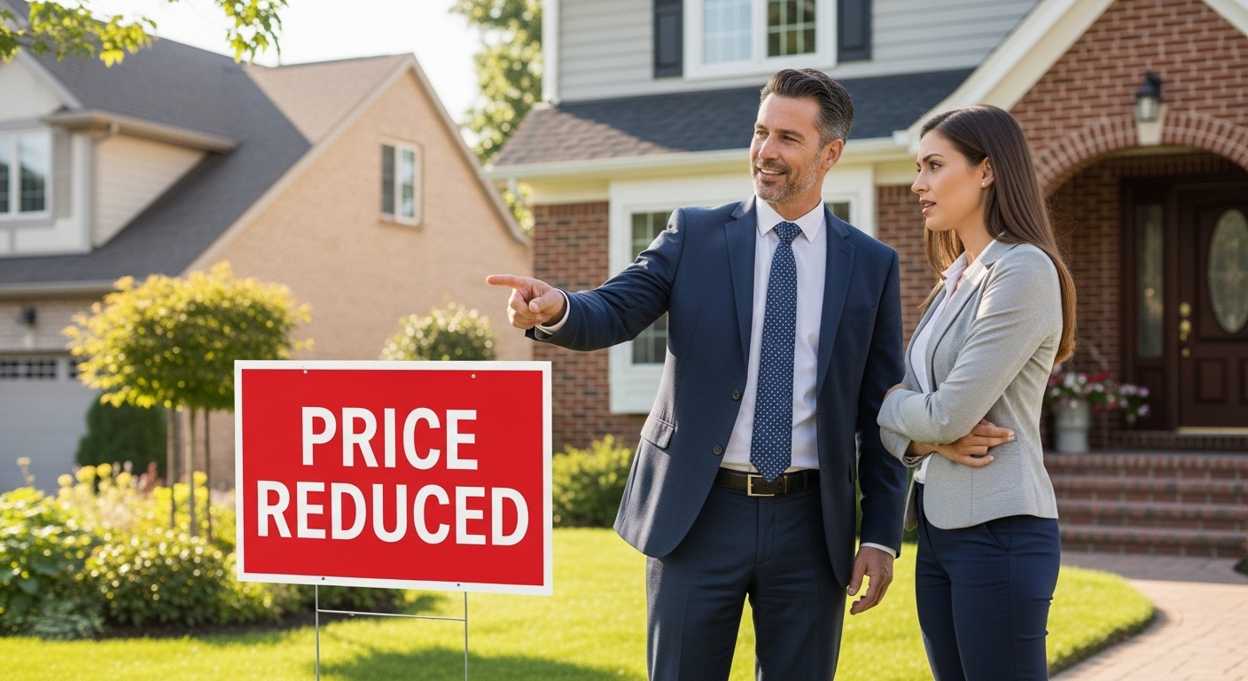 Realtor explaining market value to client in Xenia – real estate pricing strategy and buyer behavior