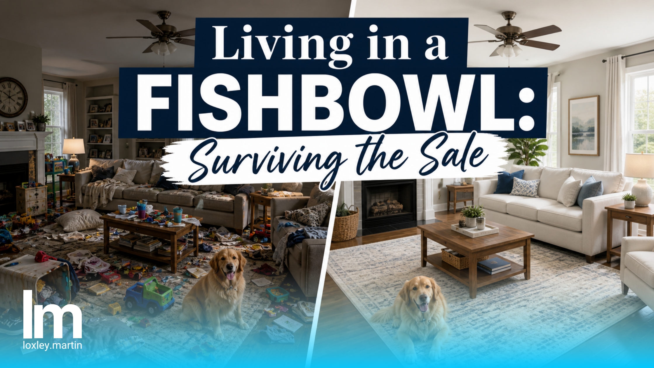 Living in a Fishbowl: How to Sell Your Home With Kids and Pets (Without Going Crazy) header image.