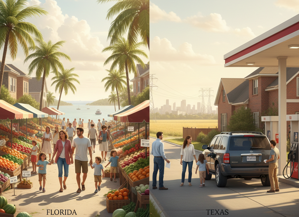 Florida vs Texas cost of living