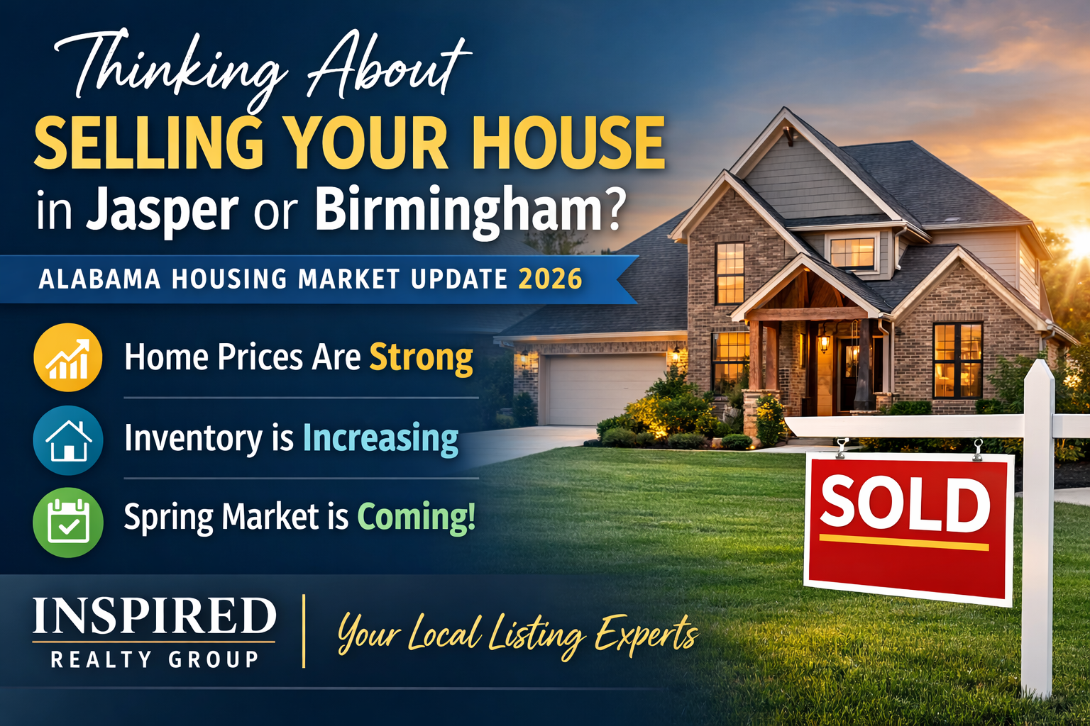 How to Sell Your House in Jasper or Birmingham in 2026: What Alabama’s Housing Market Means for Sellers header image.
