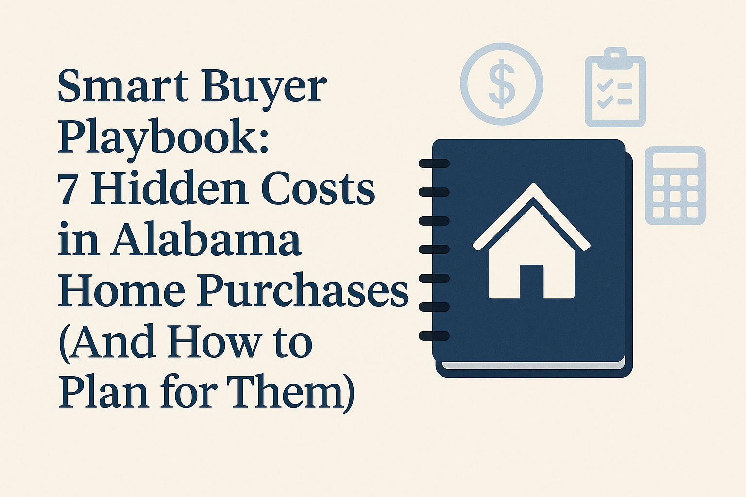 Smart Buyer Playbook: 7 Hidden Costs in Alabama Home Purchases (And How to Plan for Them) header image.