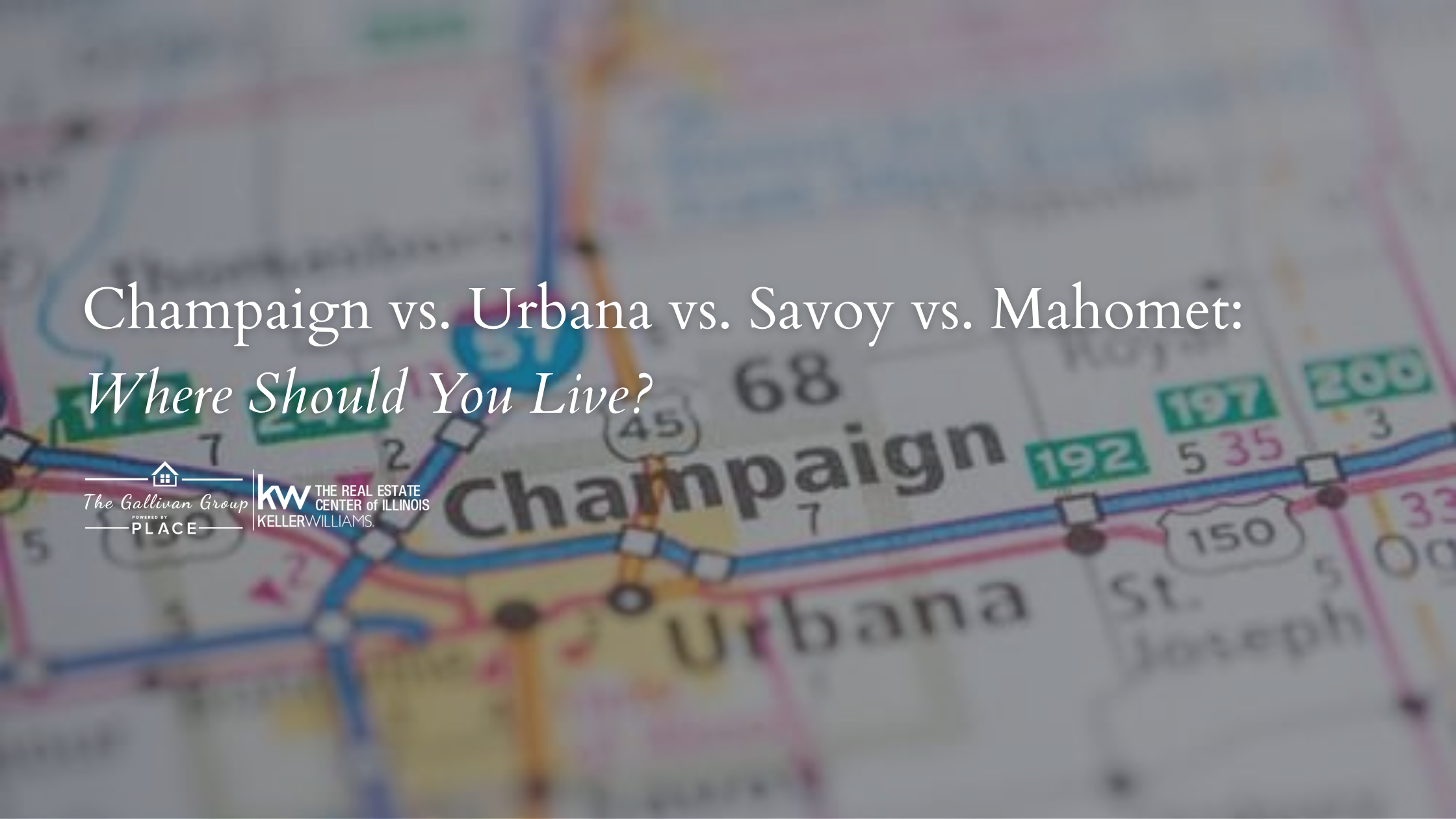 Champaign vs Urbana vs Savoy vs Mahomet | Where to Live
