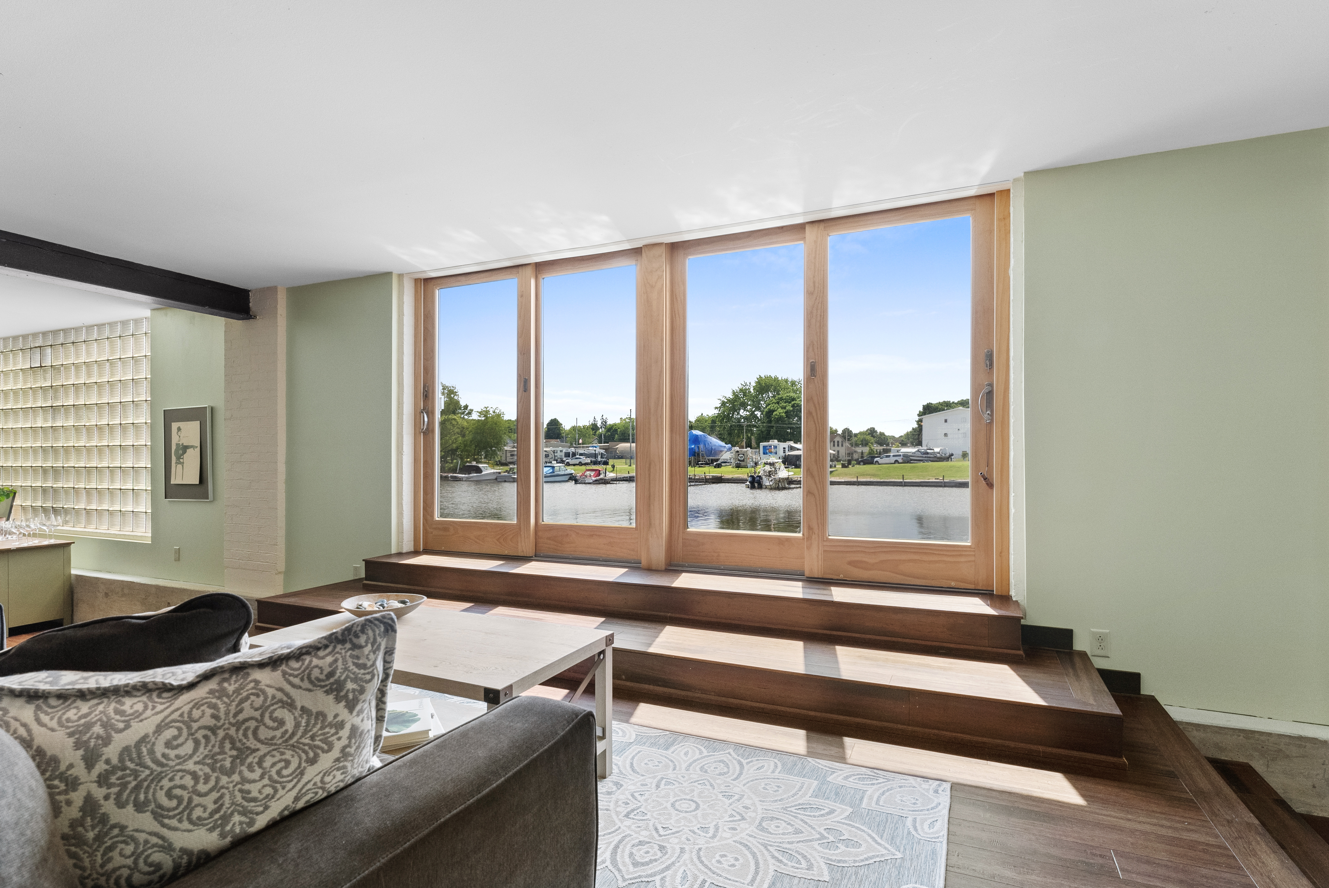 View of River from Living Room Window