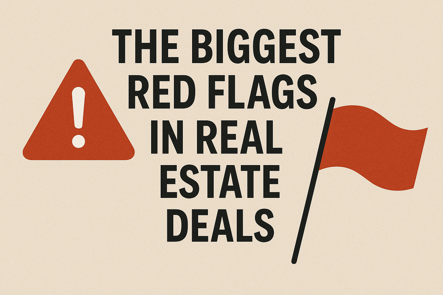 The Biggest Red Flags in Real Estate Deals (and How Buyers & Sellers Can Protect Themselves) header image.