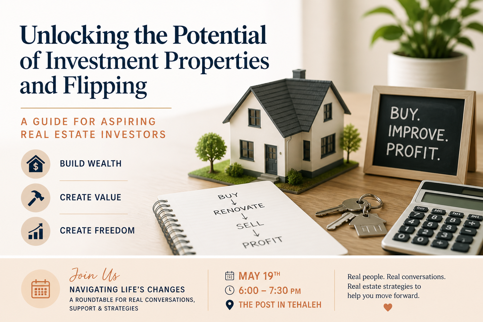 Unlocking the Potential of Investment Properties and Flipping: A Guide for Aspiring Real Estate Investors header image.