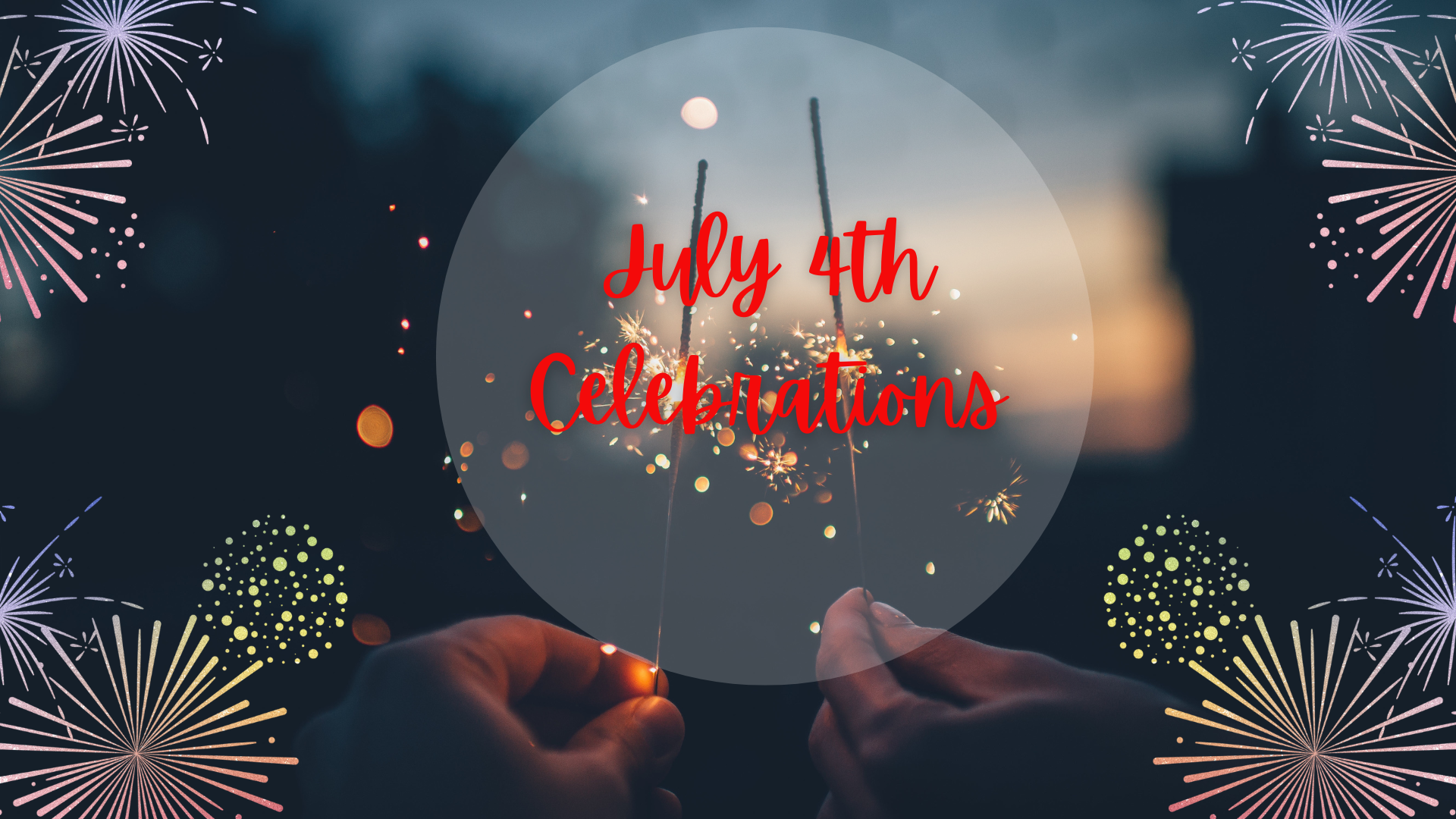 4th of July Celebrations header image.