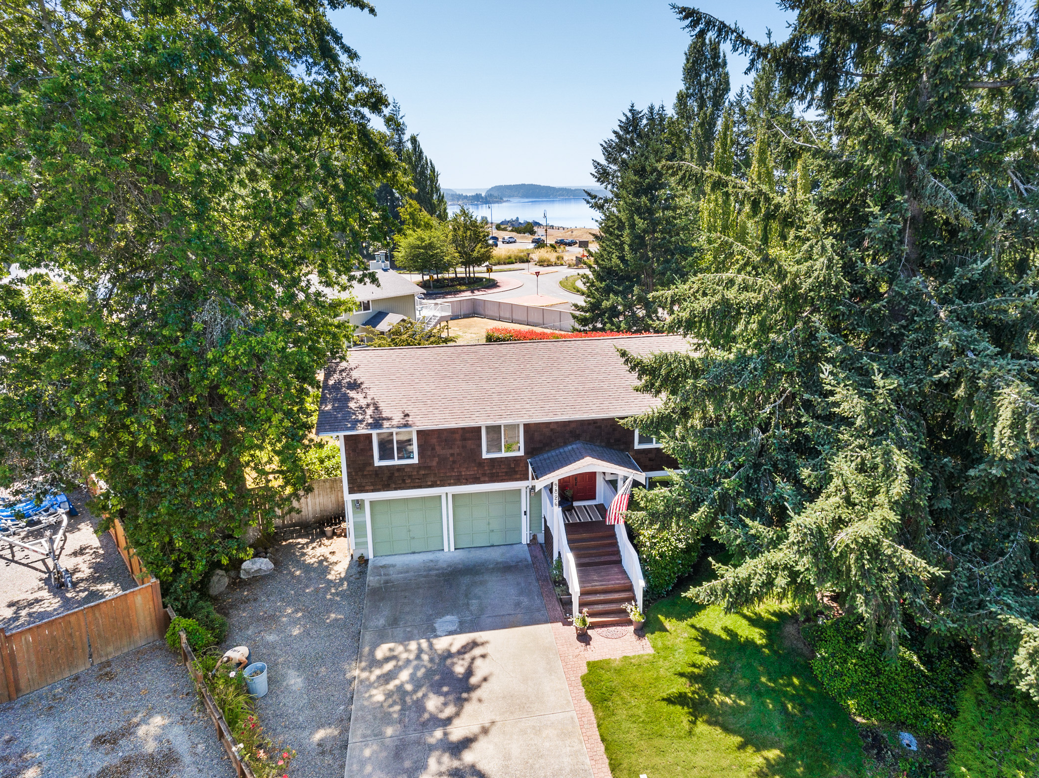 Beautiful water view home across from Chamber's Bay header image.