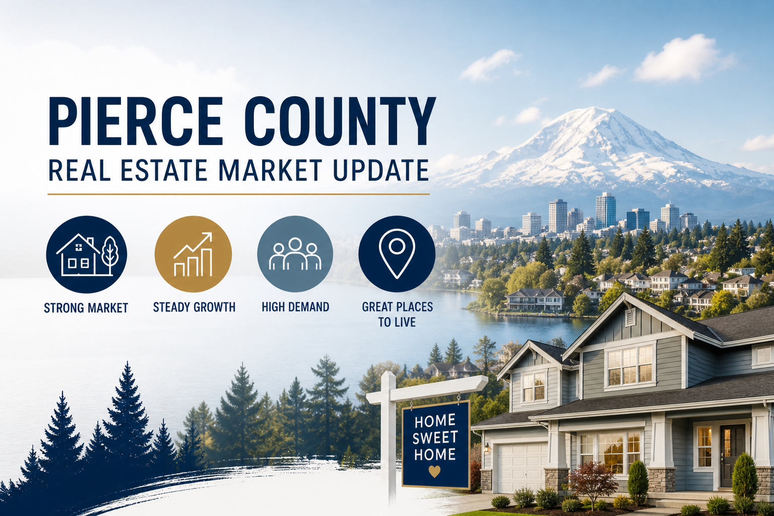 Pierce County Real Estate Market Update: What Buyers and Sellers Need to Know header image.
