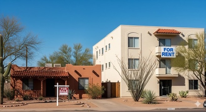 Should You Buy a Home or Rent in Tucson header image.