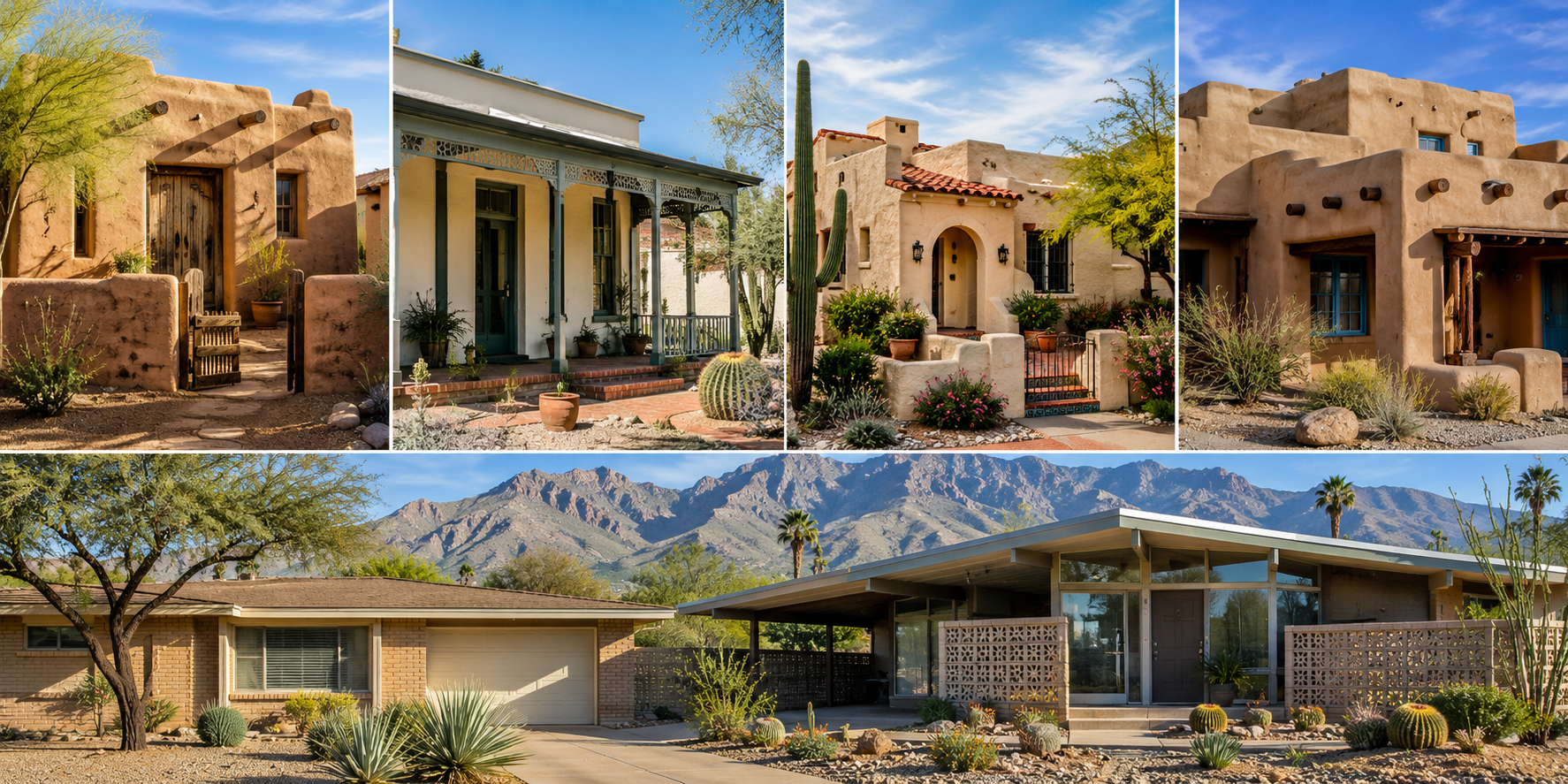 Why Tucson Has So Many Different Architectural Styles: Adobe, Territorial, Mid-Century, and More header image.