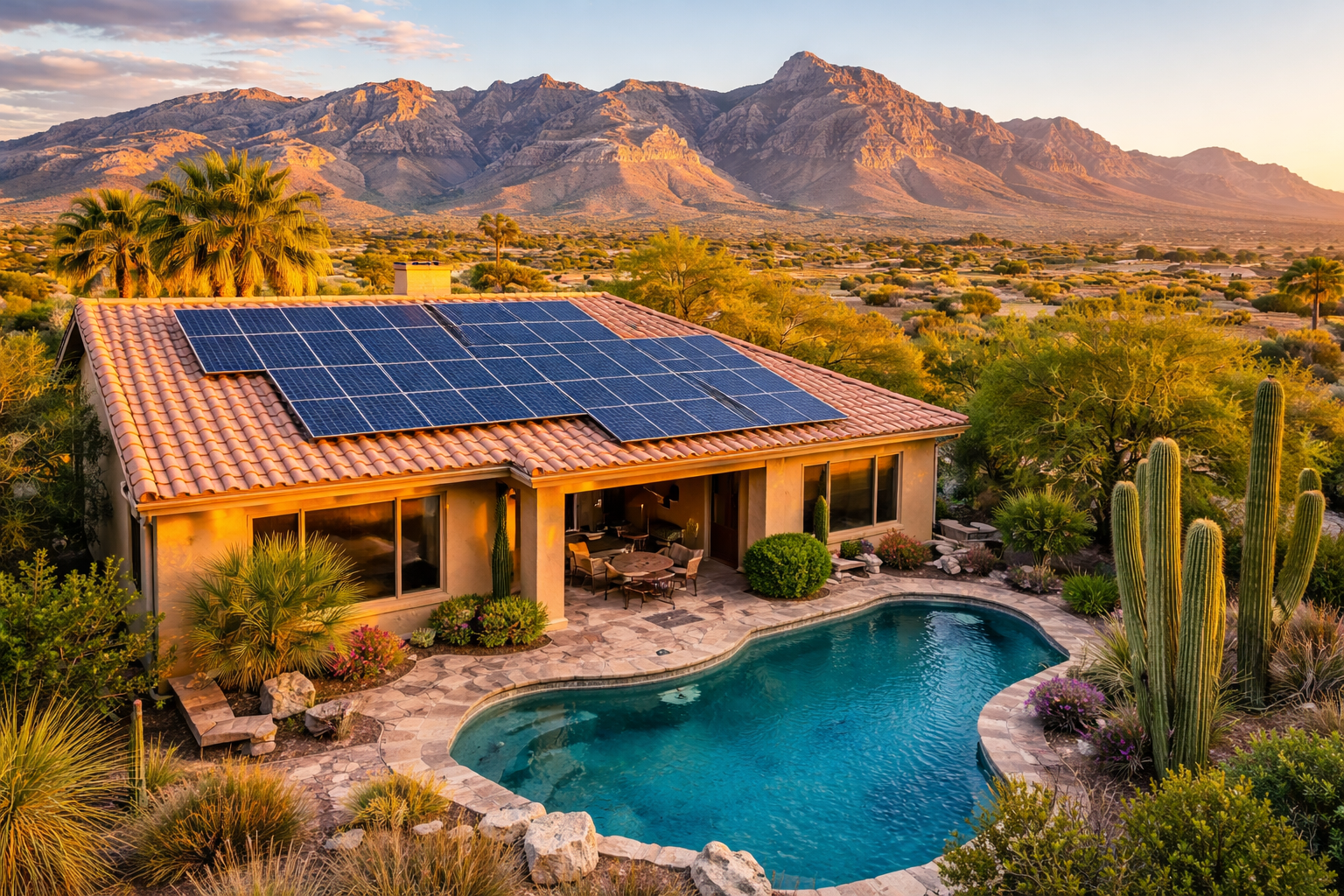 Understanding the True Cost of Solar for Tucson Homes: Electricity Use, Insurance, and Leasing vs. Buying header image.