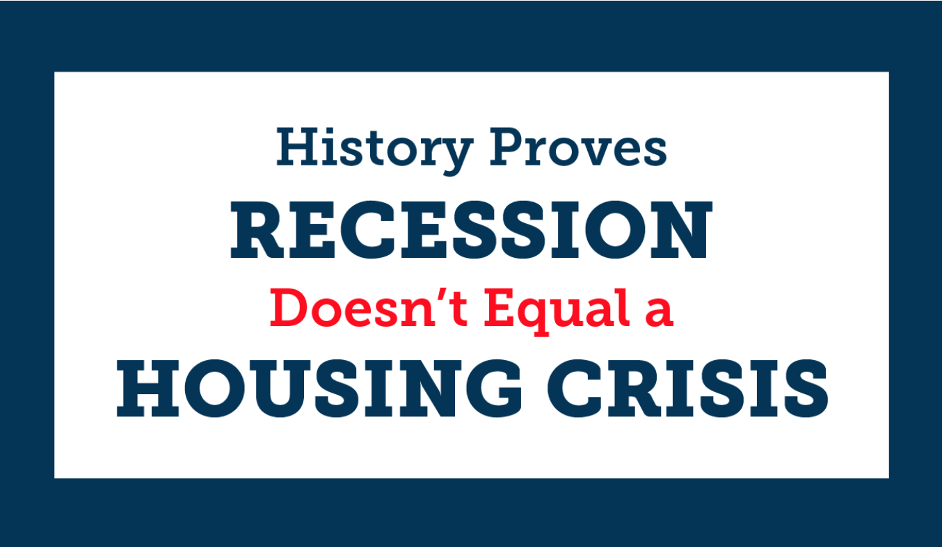 Economic Recession VS Housing Recession header image.