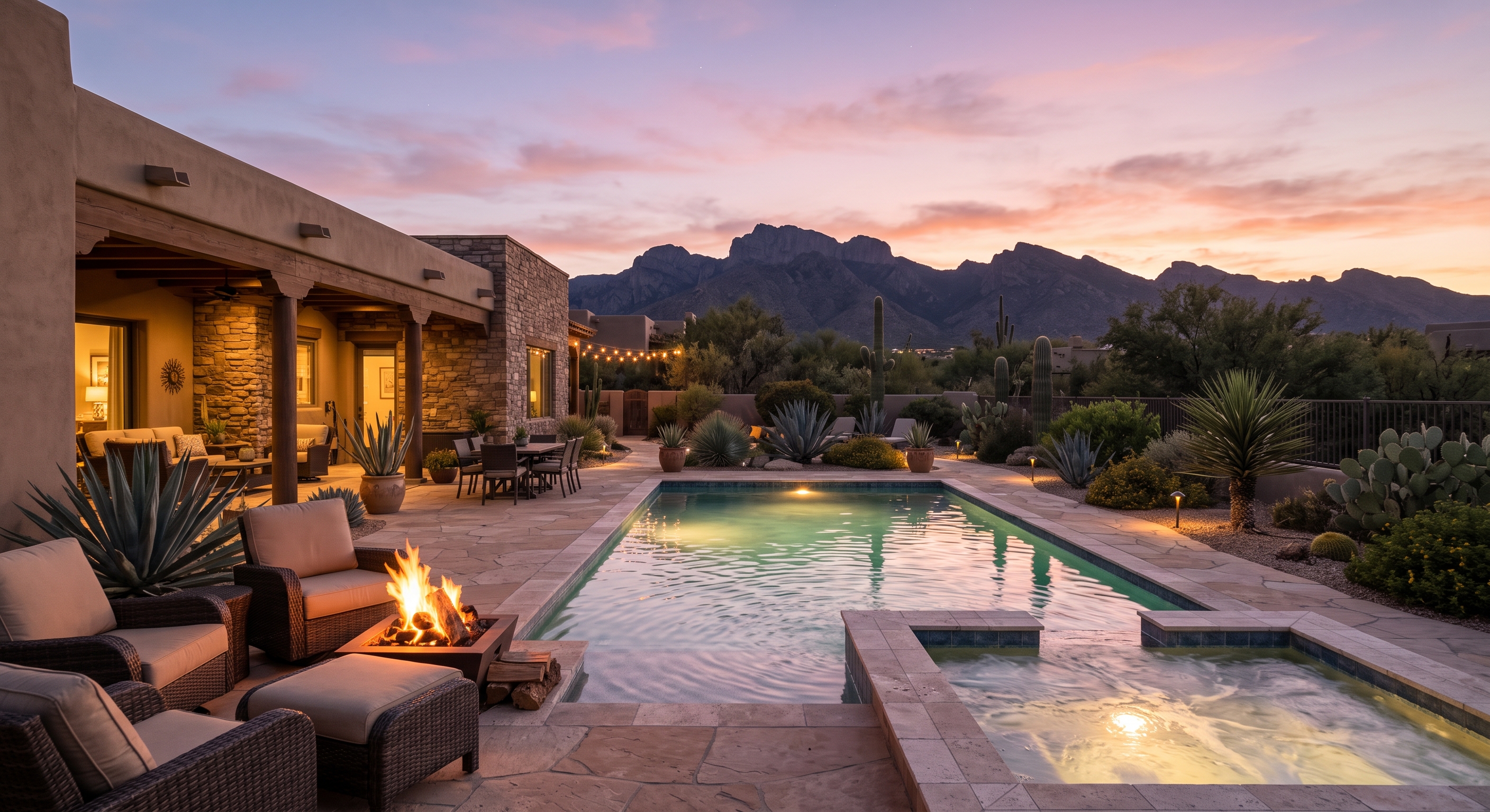 Tucson Home Sunset
