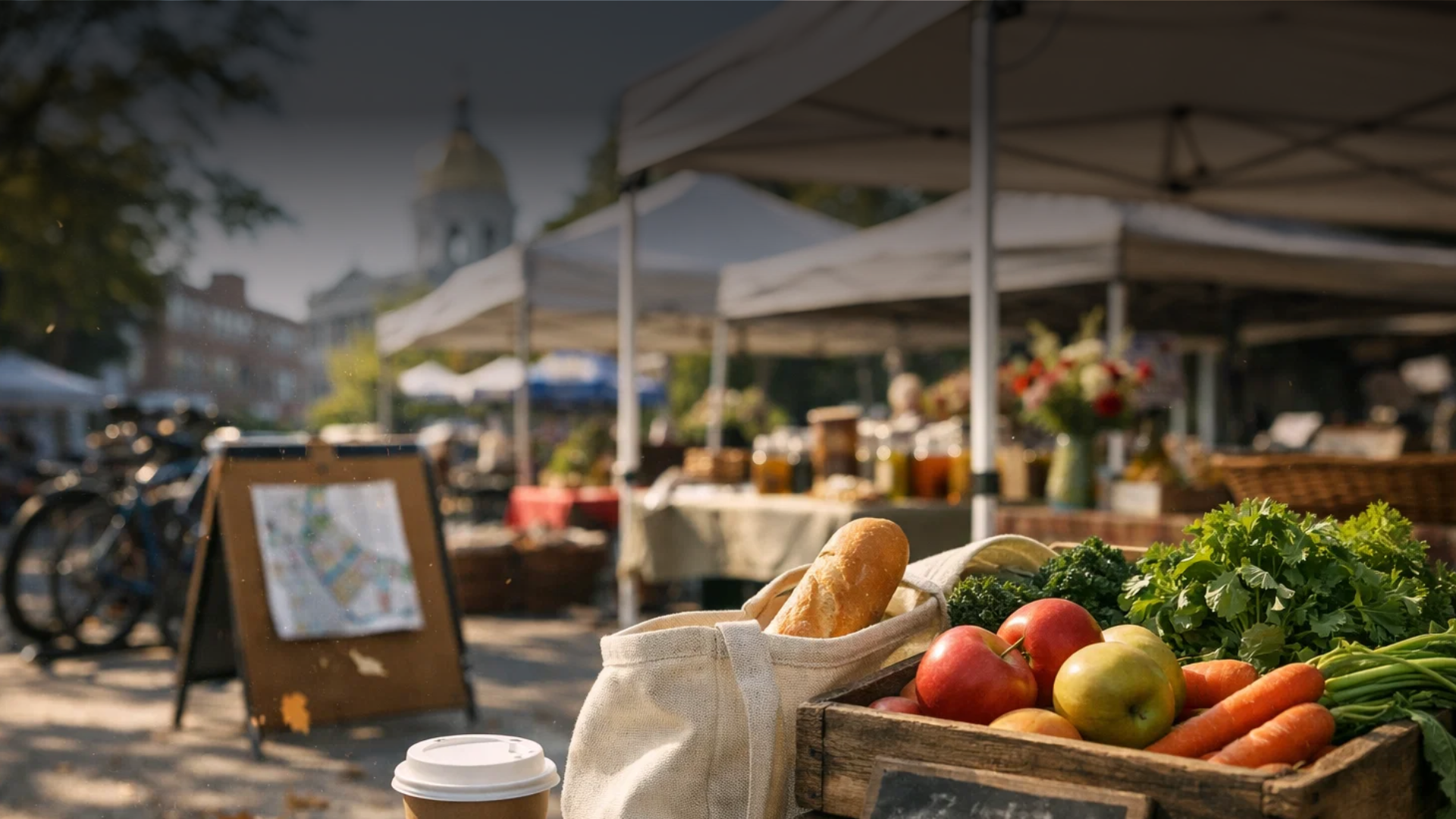 Farmers Market in Concord, NH: A Saturday Morning Downtown header image.