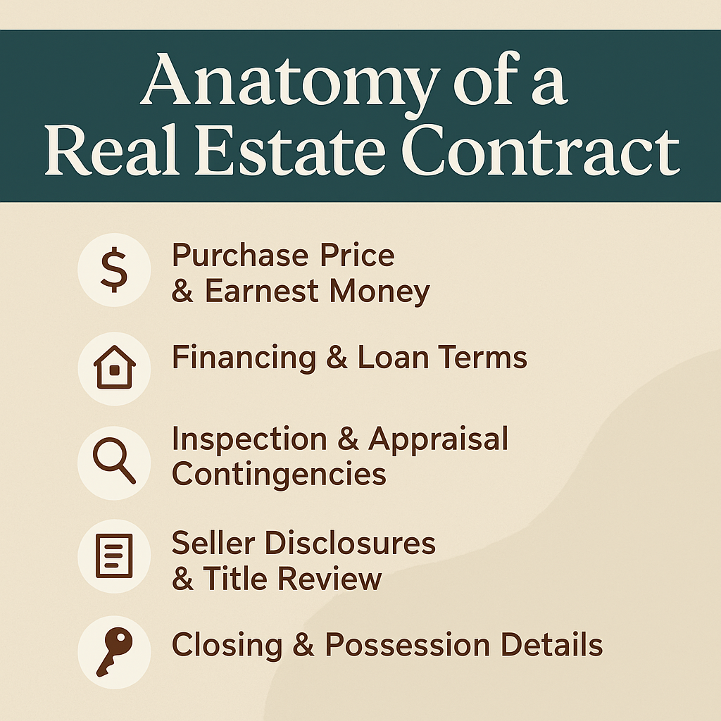 📑 Anatomy of a Real Estate Contract in Colorado: What Buyers & Sellers Need to Know header image.