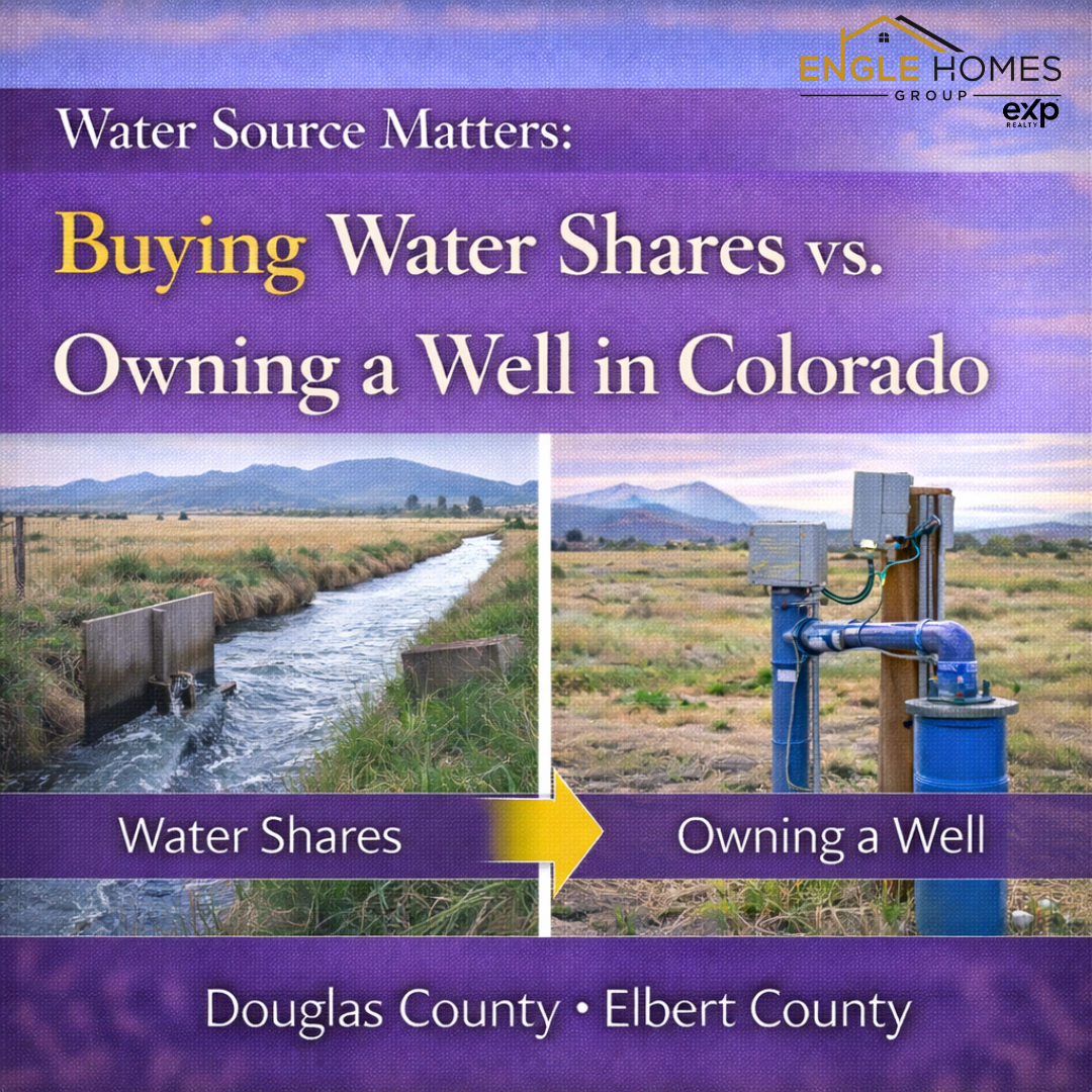 Water Source Matters: Buying Water Shares vs. Owning a Well in Colorado header image.