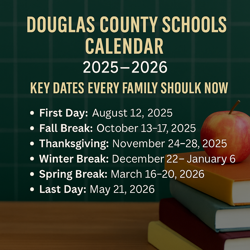 🏫 Douglas County Schools Calendar 2025–2026: Key Dates Every Family Should Know header image.