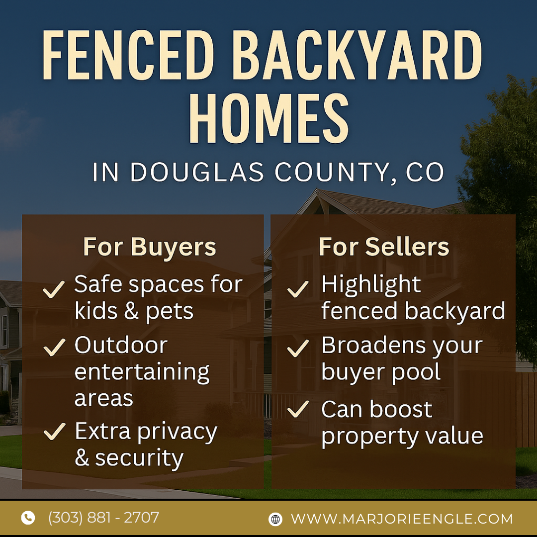 🏡 Fenced Backyard Homes for Sale in Douglas County, CO: A Buyer & Seller’s Guide header image.