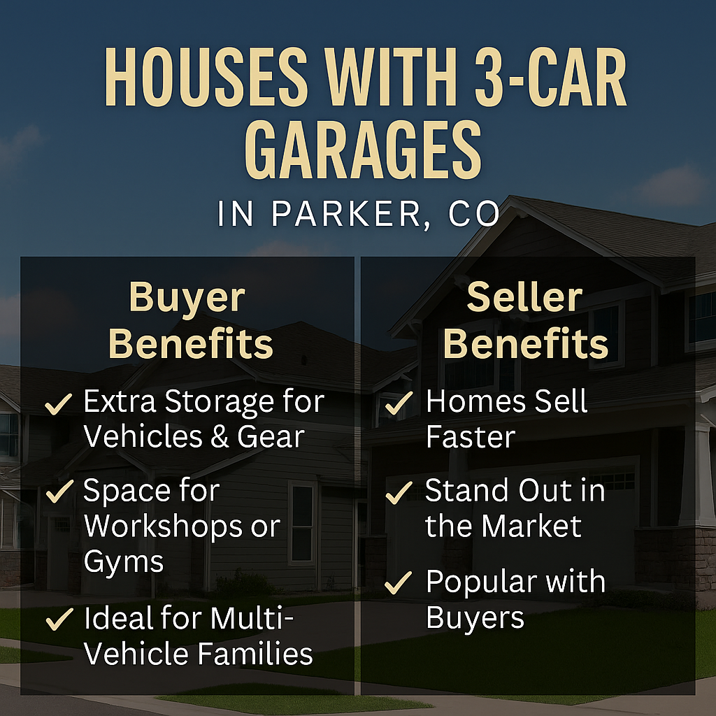 🚗 Houses with 3-Car Garages in Parker, CO: A Buyer & Seller Guide header image.