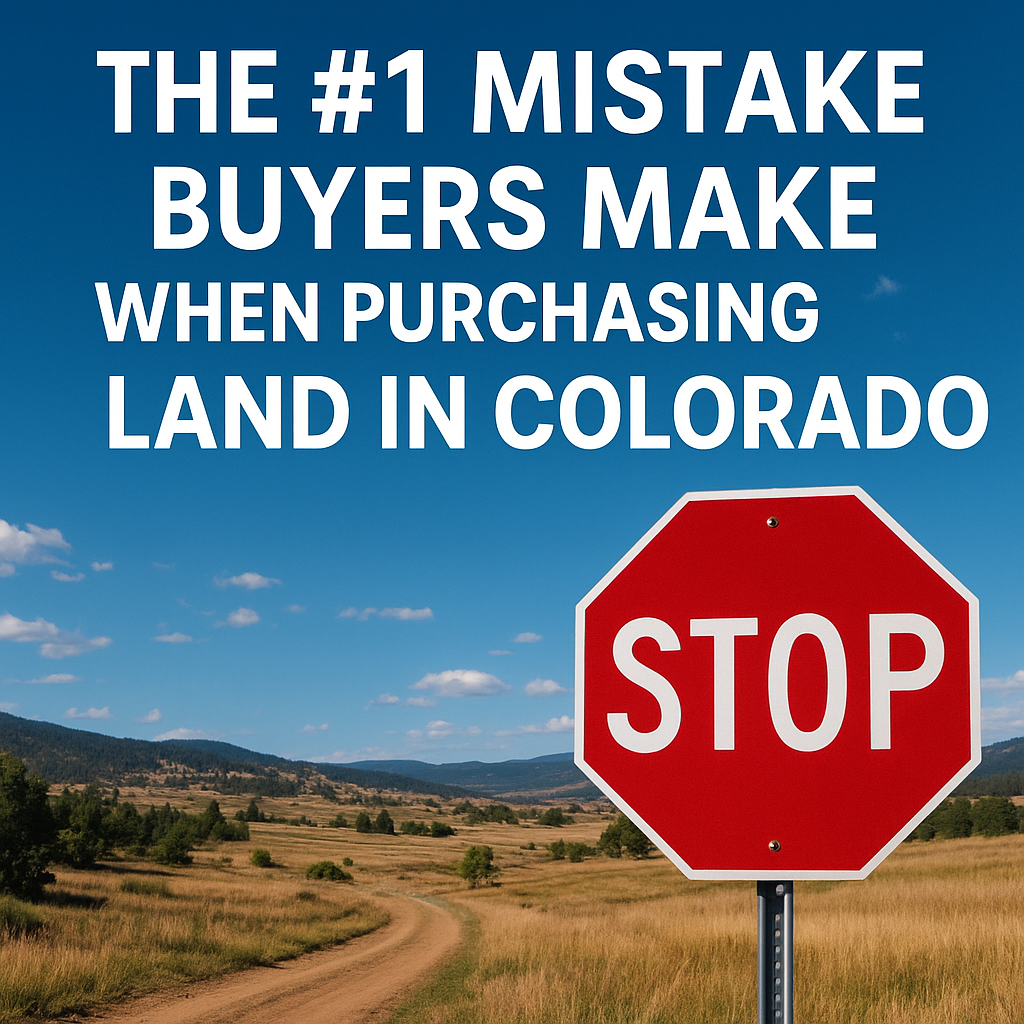 The #1 Mistake Buyers Make When Purchasing Land in Colorado (And How to Avoid It) header image.