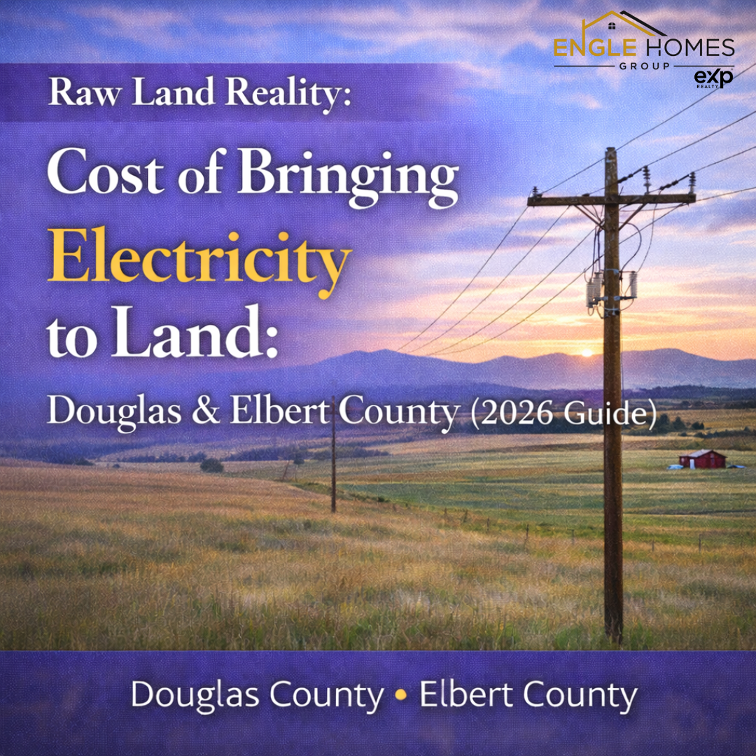 Raw Land Reality: What It Costs to Bring Electricity to Land in Douglas & Elbert County (2026 Guide) header image.