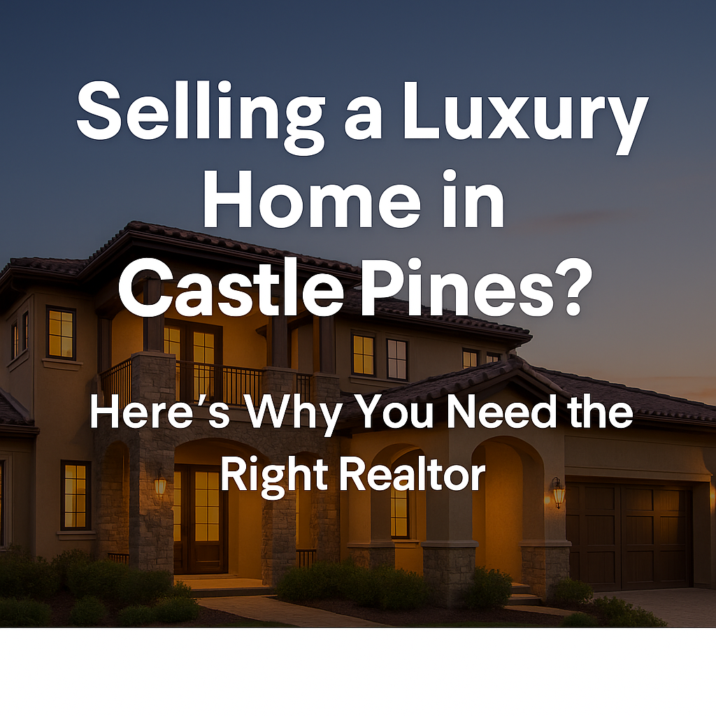 Best Realtor for Selling a Luxury Home in Castle Pines: Why Expertise Matters header image.